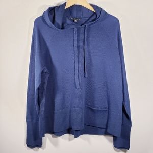 Athleta XL navy blue women hooded sweater